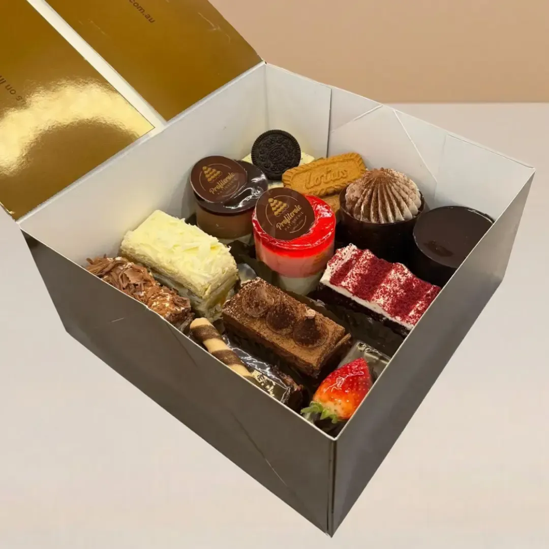 12-piece box of deluxe cake slices