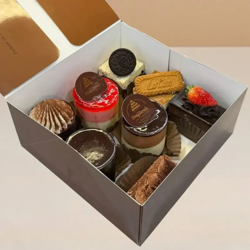 8-piece box of deluxe cake slices