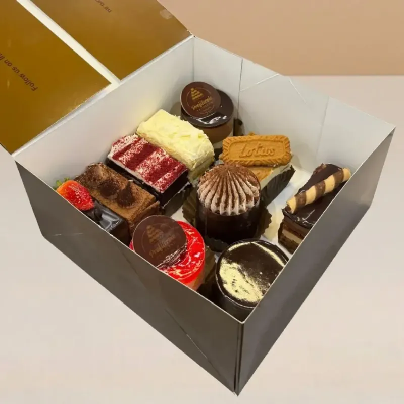 10-piece box of deluxe cake