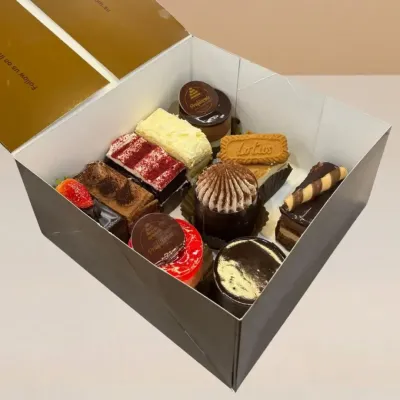 10-piece box of deluxe cake