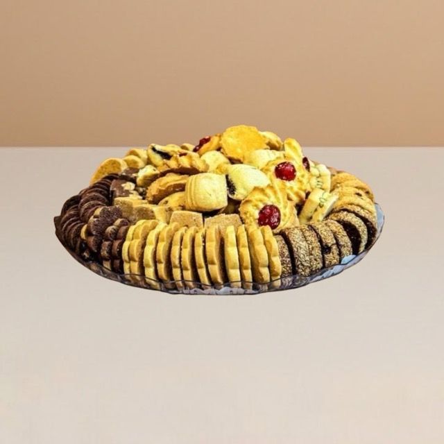 buttery shortbread biscuits on top of table