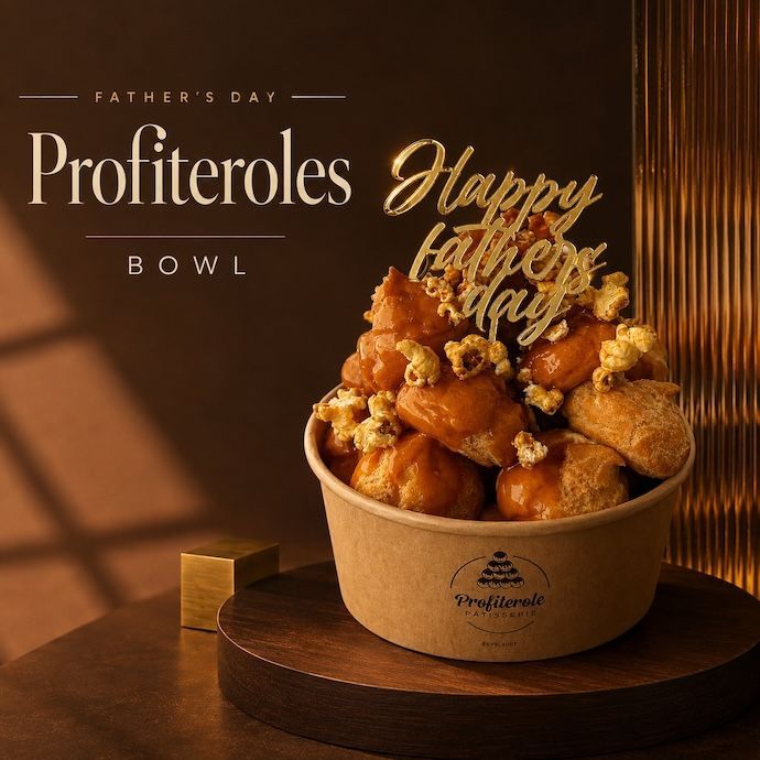 Father's Day Profiteroles in a Bowl