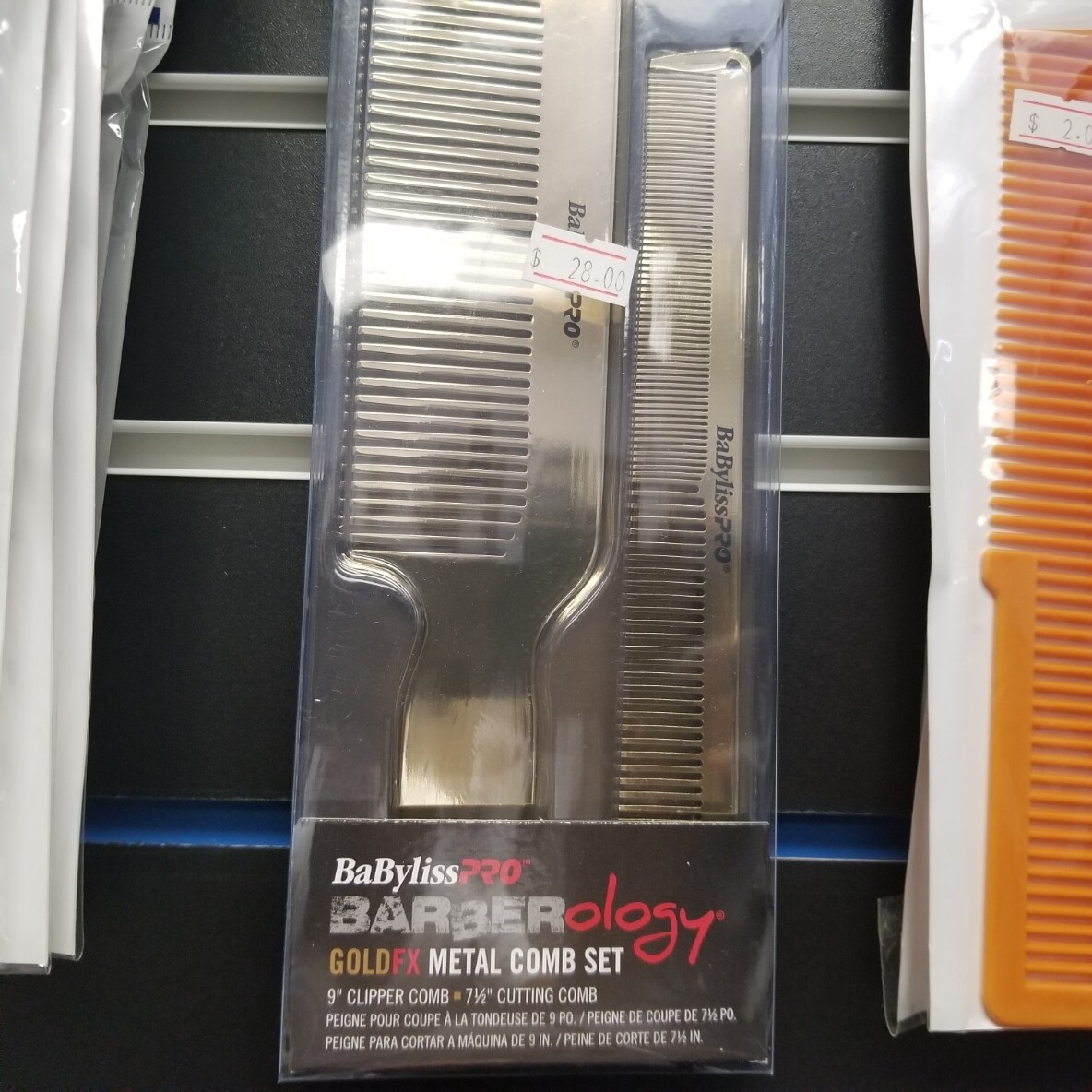 BABYLISS GOLD 2 PC COMB SET