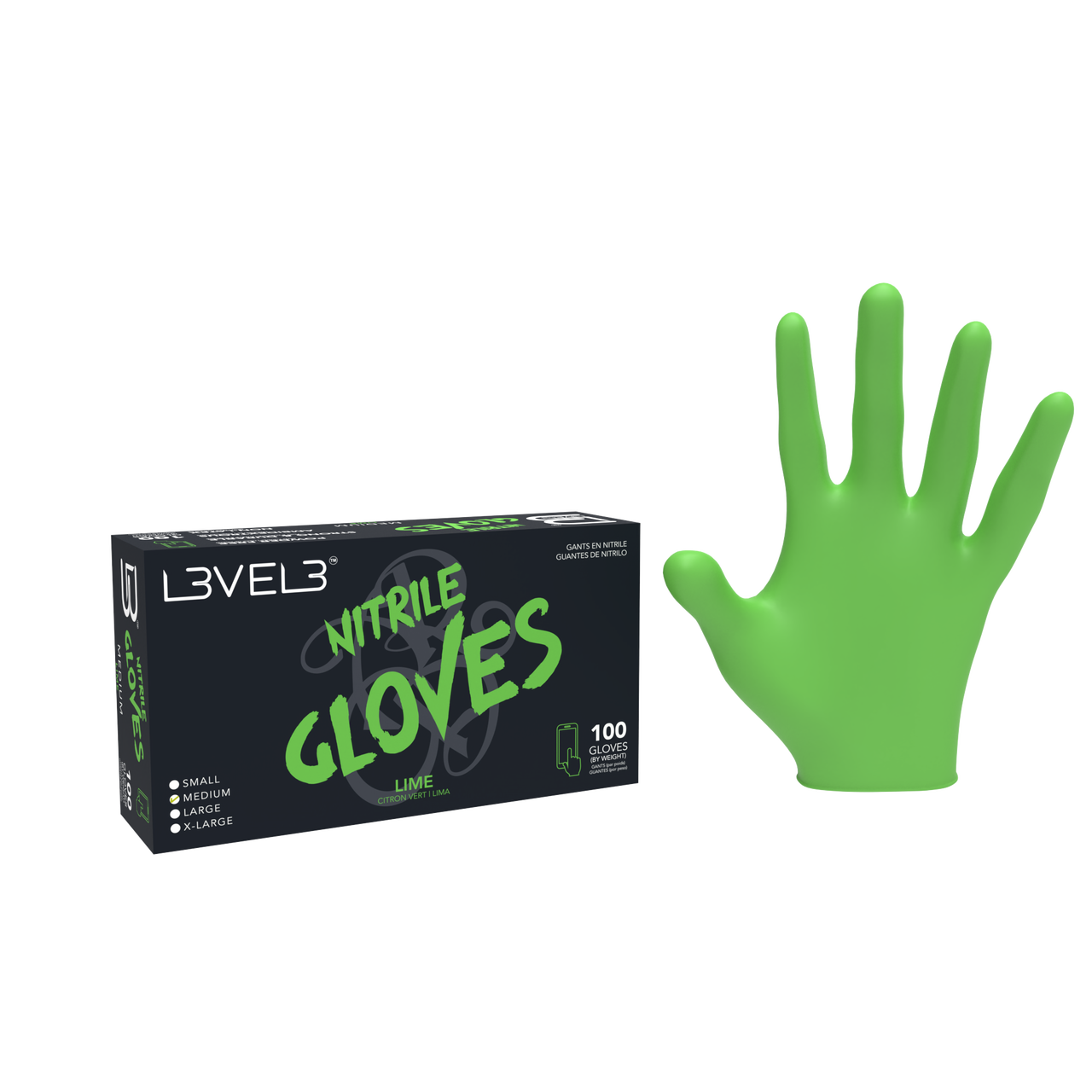 LEVEL 3 GLOVES LIME(X-LARGE)
