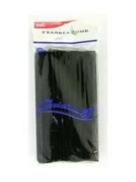 9&quot; BARBER COMBS BLACK