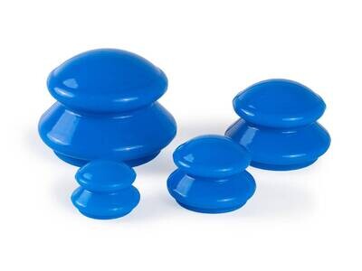 Silicone cups - set of 4 pcs, navy blue