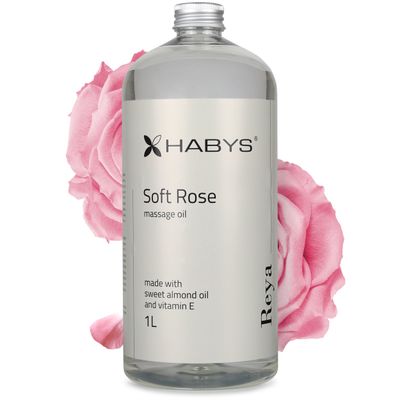 Masāžas eļļa Soft Rose, HABYS 1000ml