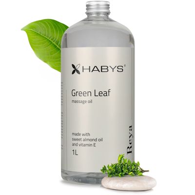 Masāžas eļļa Green Leaf, HABYS, 1000ml