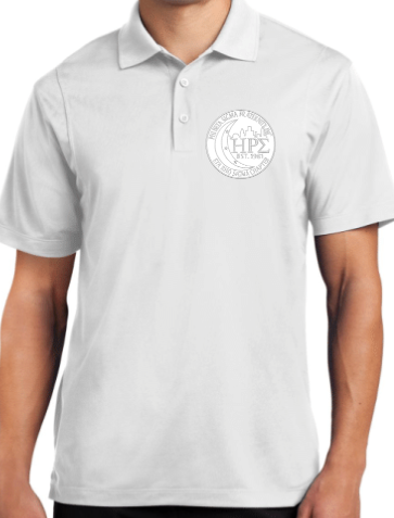 Eta Rho Sigma Polo White on White
