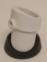 D44 Pt/Pd Fused Silica Pt/Pd Casting Crucible with nozzle
Made by Tiger
