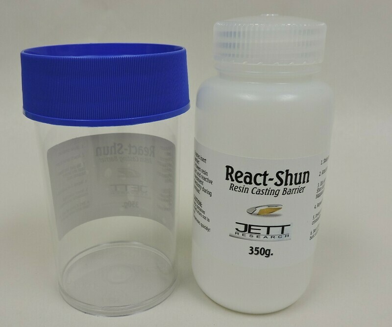 React-Shun – 350 grams "Big Mouth" Direct Casting and Molding Barrier This is the medium bottle that contains the active ingredients.