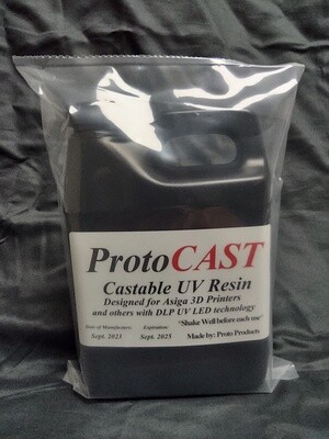 ProtoCAST Castable UV Resin 1 Liter (Back by popular demand)
(New lower price and new bottle shape for easier shipping)