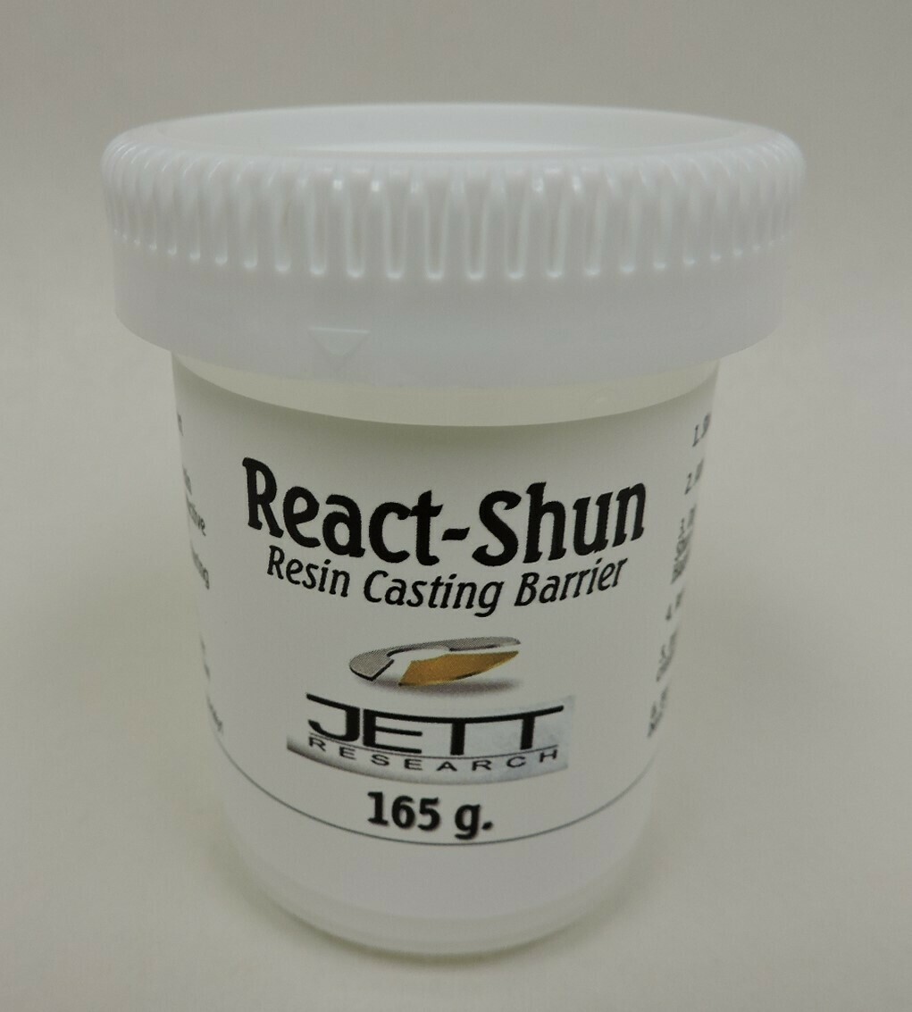 React-Shun – 165 grams React-Shun – 165 grams "Big Mouth" Direct Casting and Molding Barrier This is the small bottle that contains the active ingredients.