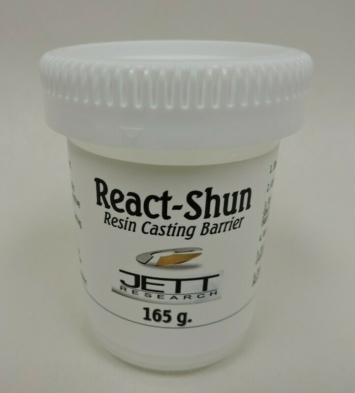 React-Shun – 165 grams "Big Mouth" Direct Casting and Molding Barrier This is the small bottle that contains the active ingredients.