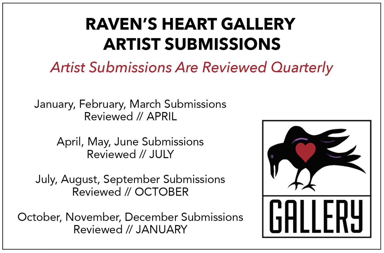 Artist Submissions Artist Submissions
