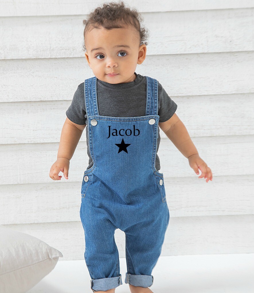 Personalised Baby Dungarees