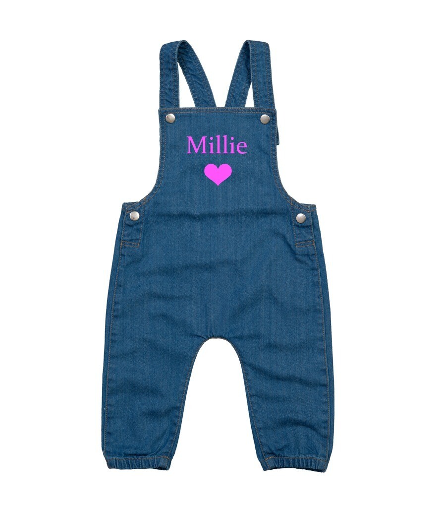 Personalised Baby Dungarees