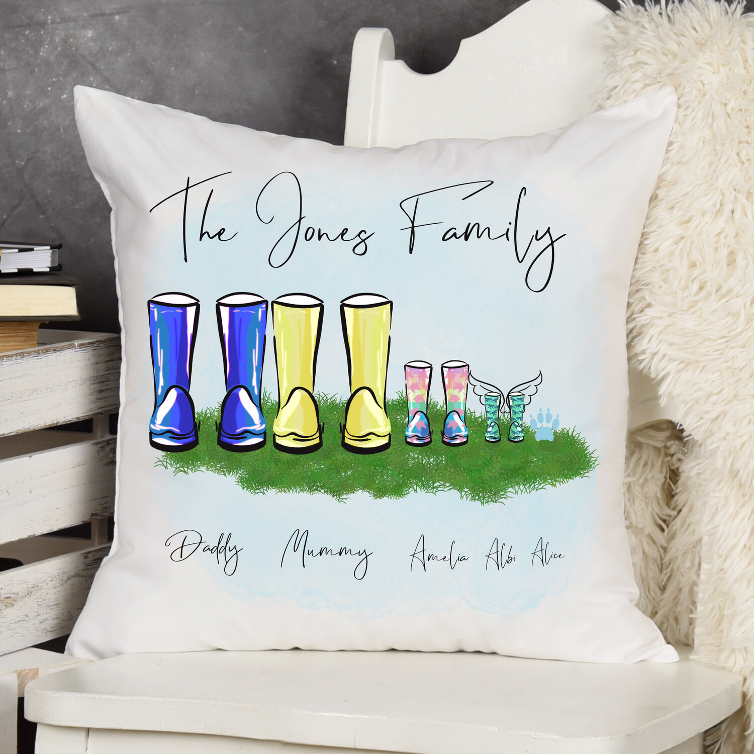 Welly Family Cushion