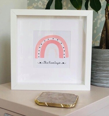 Family Name Framed Rainbow