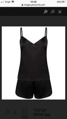 Satin Cami Shorts Pjs