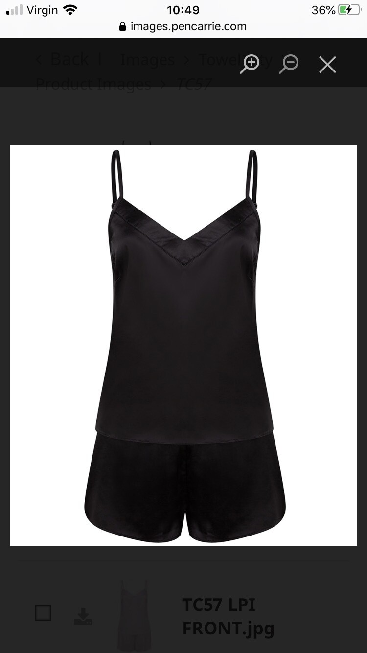 Satin Cami Shorts Pjs