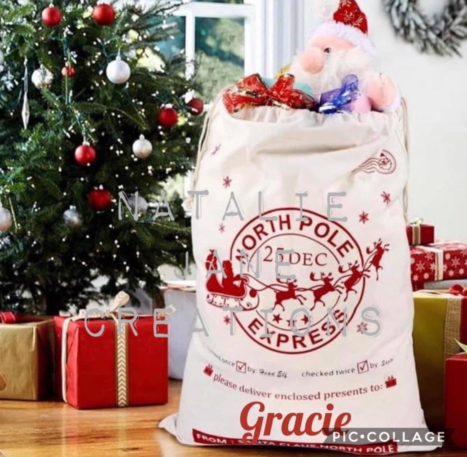 Christmas Sack Red Design