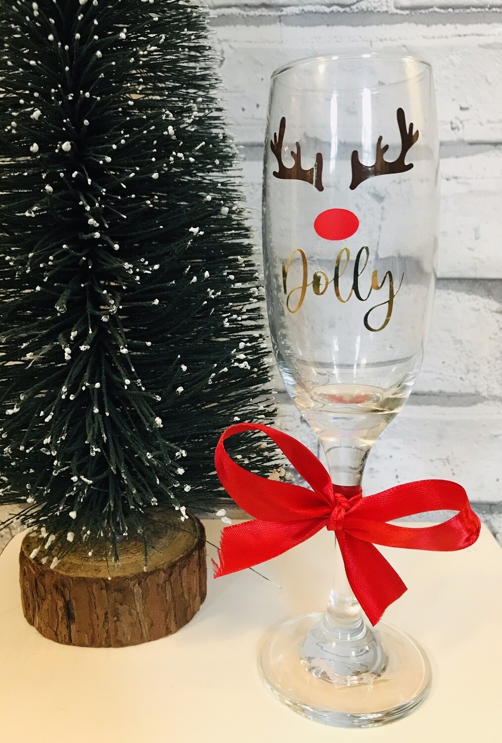 Reindeer Glass