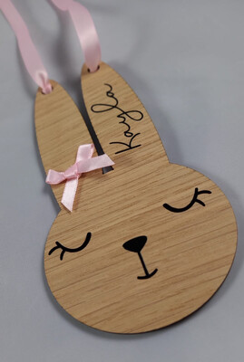 Personalised Hanging Bunny Face