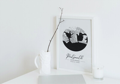 Portsmouth Street Map Print