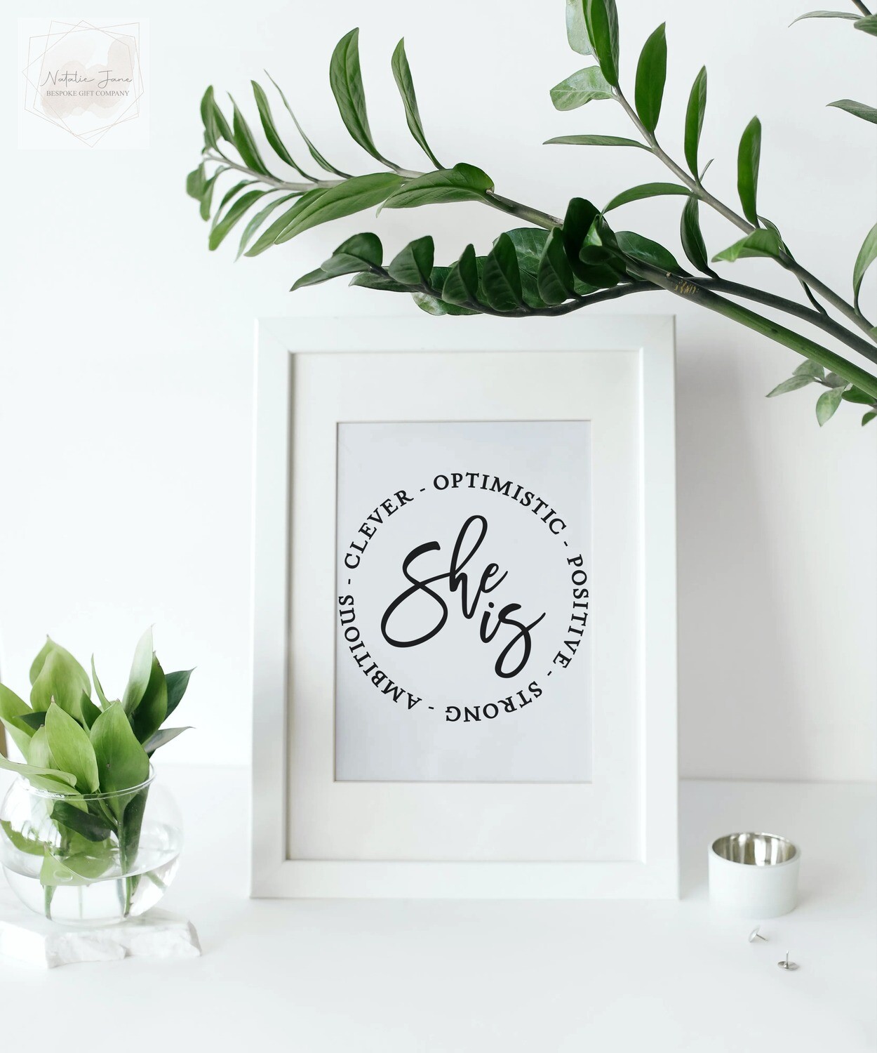 She is Motivational Print