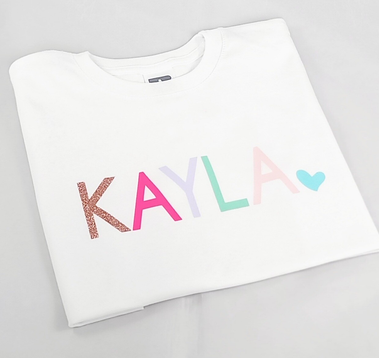Pastel &amp; Glitter Personalised Top