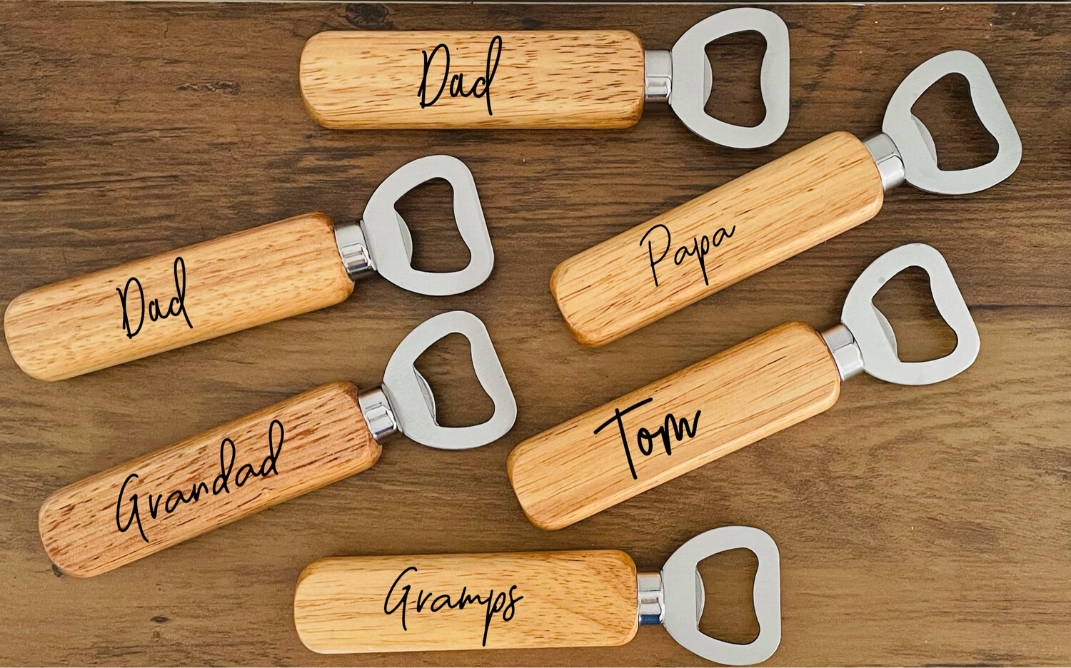 Wooden Personalised Bottle Opener