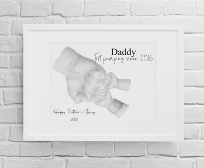 Fist Pumping Fathers Day Print