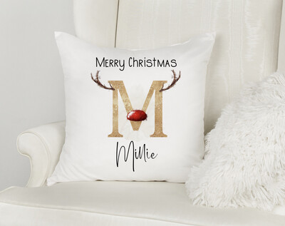 Reindeer Alphabet Cushion