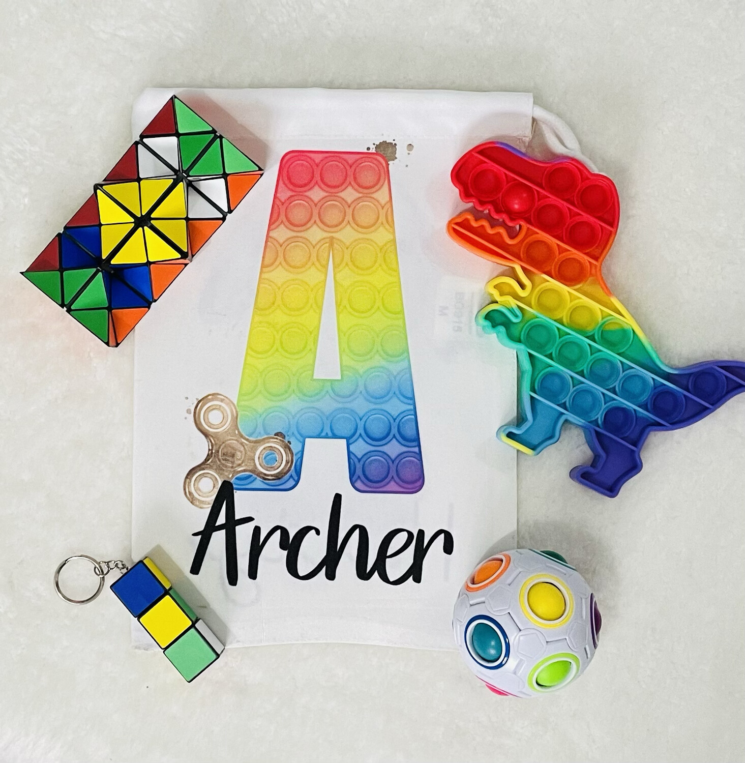 Fidget/Poppet Bag Personalised