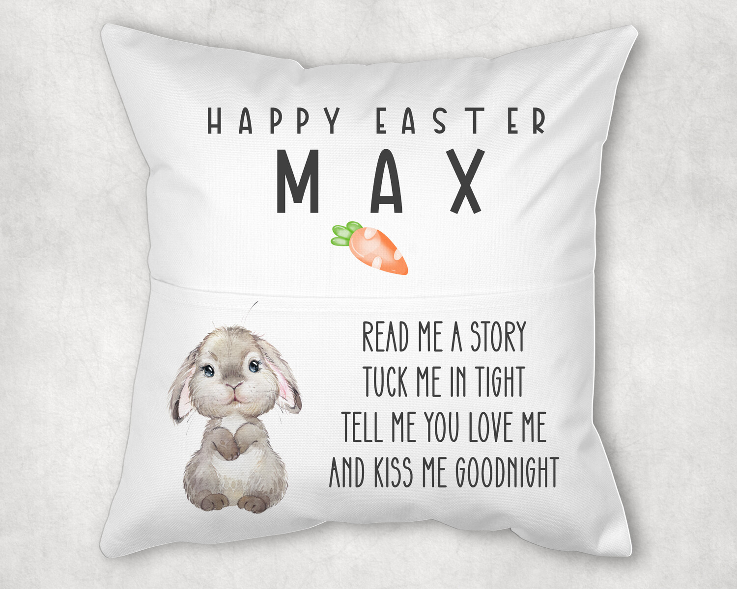Easter Book Cushion Personalised