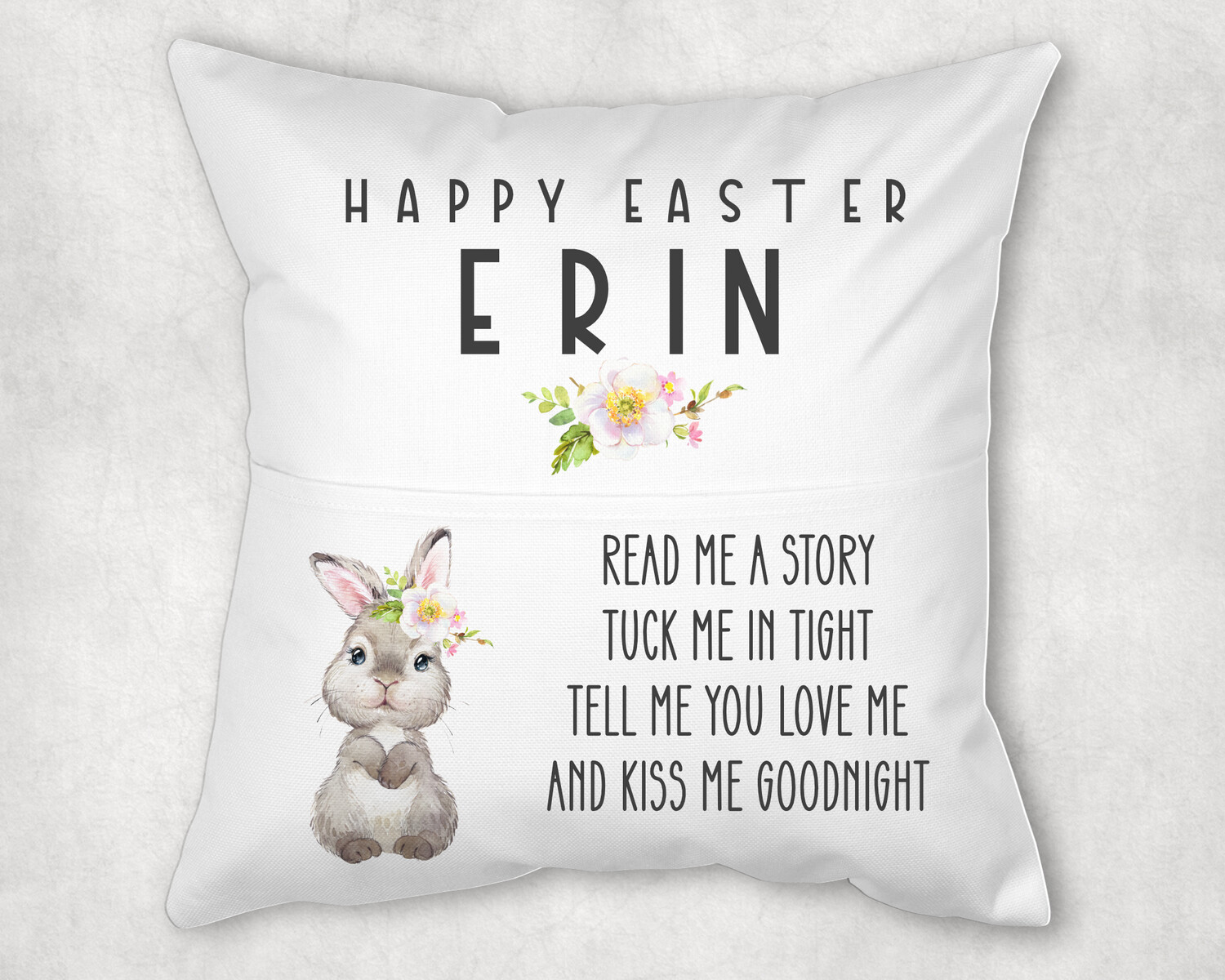 Easter Book Cushion Personalised