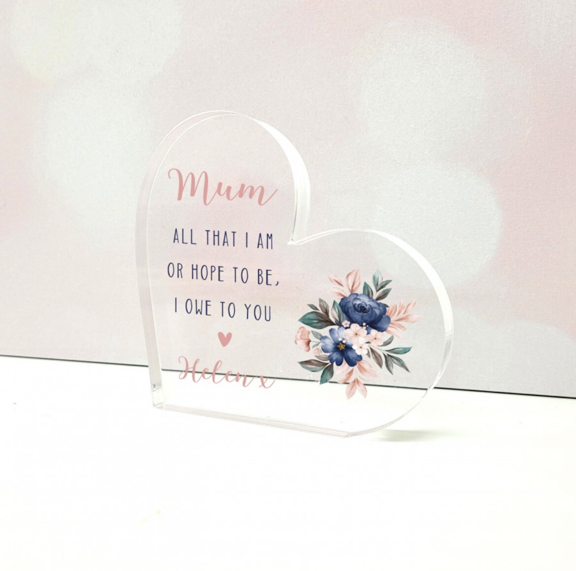 Freestanding Printed Heart