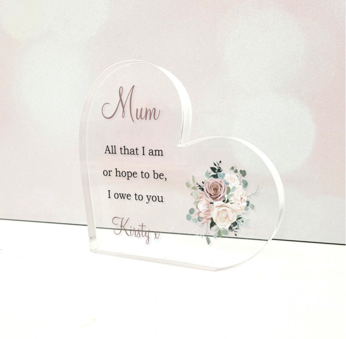 Freestanding Printed Heart