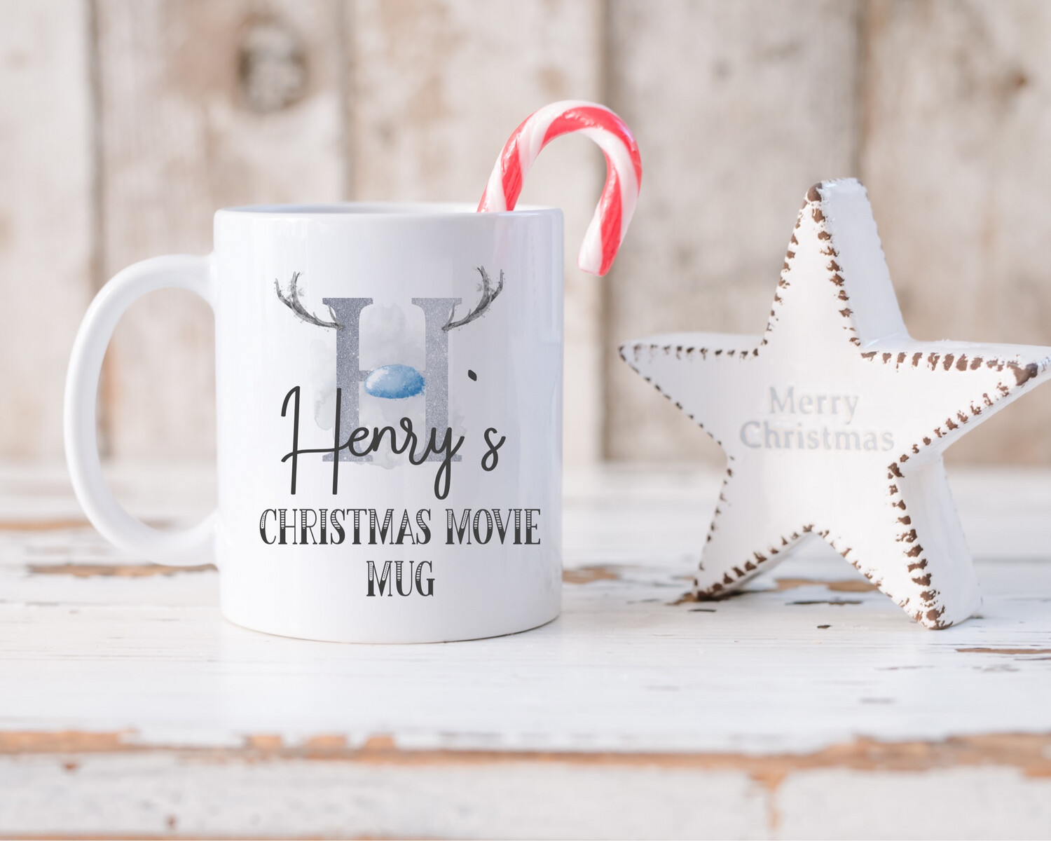 White Christmas Mugs