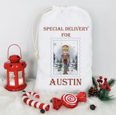 Nutcracker Christmas Sack