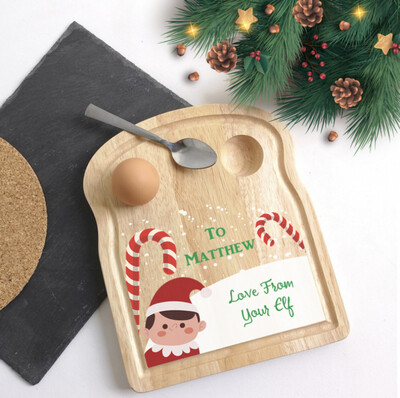 Breakfast Egg Board Elf Design