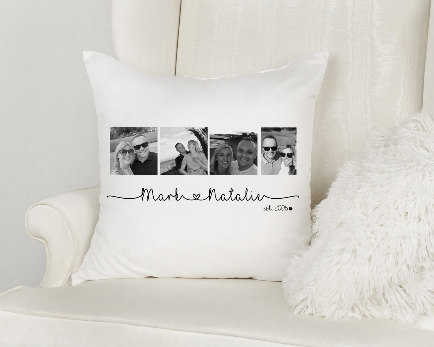 Valentines Picture Personalised Cushion
