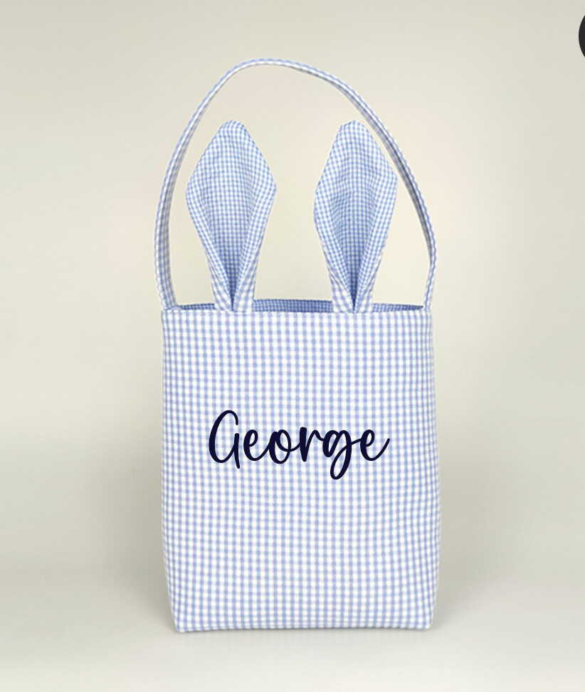 Gingham Easter Bag Personalised