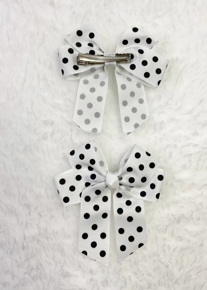 Spotted Hair Bow