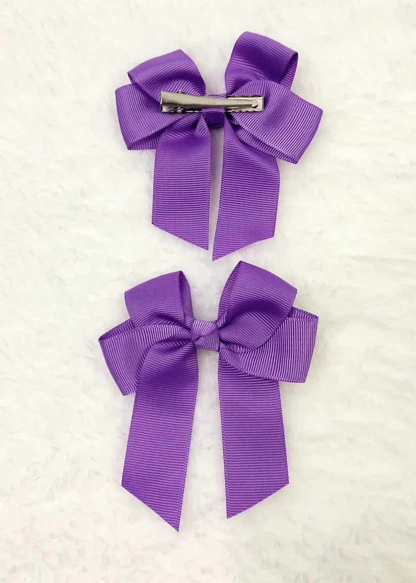 Purple Hair Bow