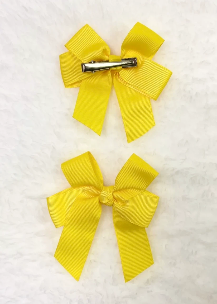 Yellow Hair Bow