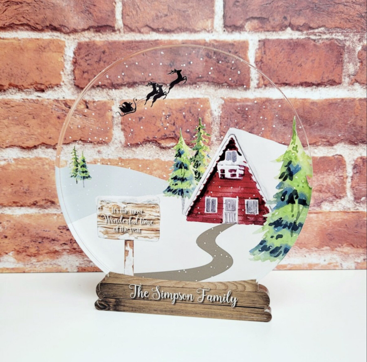 Printed Snow Globe Personalised
