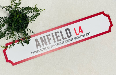 Football Stadium Sign Personalised