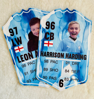 Personalised Football Stats Plaque